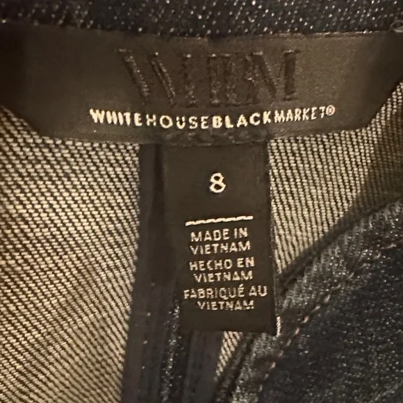 White House Black Market Denim and Olive Jacket - Picture 4 of 5